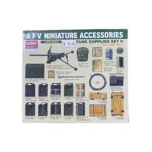 PRE-OWNED - Academy 1383 - A.F.V. Miniature Accessories Tank Supplies Set II 1:35 Scale Model Accessories
