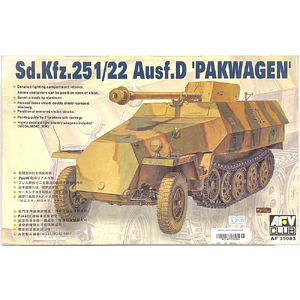 PRE-OWNED - AFV 35083 - Sd.Kfz.251/22 Ausf. D Pakwagen 1:35 Scale Model Plastic Kit