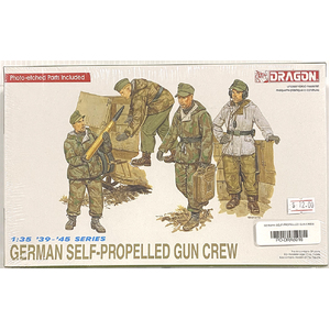 PRE-OWNED - Dragon 6016 - German Self-Propelled Gun Crew 1:35 Scale Model Plastic Kit