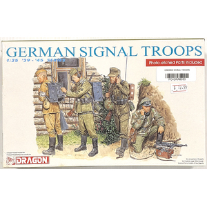 PRE-OWNED - Dragon 6053 - German Signal Troops 1:35 Scale Model Plastic Kit