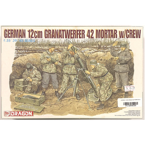 PRE-OWNED - Dragon 6090 - German 12cm Granatwerfer 42 Mortar 1:35 Scale Model Plastic Kit