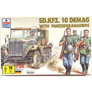 PRE-OWNED - ESCI 5027 - Sd. Kfz. 10 Demag with Panzergranadier 1 :35 Scale Model Plastic Kit