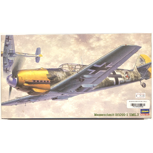 PRE-OWNED - Hasegawa 09108 - Messerschmitt Bf109E-3 'Emil 3' 1:48 Scale Model Plastic Kit