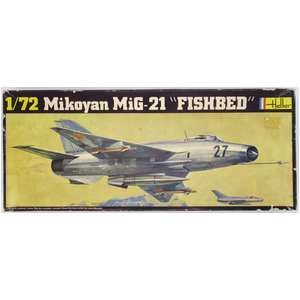 PRE-OWNED - Heller - Mikoyan Mig-21 "FISHBED" 1:72 Scale Model Plastic Kit #PO-HEL252