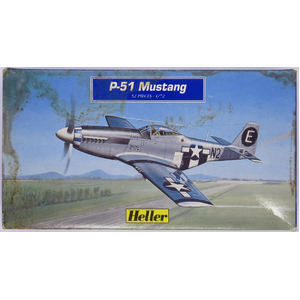 PRE-OWNED - Heller - North American P-51D Mustang 1:72 Scale Model Plastic Kit #PO-HEL80268