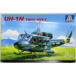 PRE-OWNED - Italeri - Bell UH-1N Twin Huey 1:72 Scale Model Plastic Kit #PO-ITA088