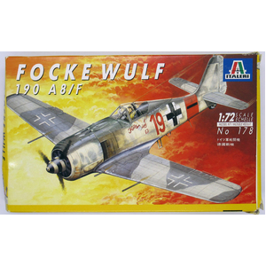 PRE-OWNED - Italeri - Focke Wulf 190 A 8/F 1:72 Scale Model Plastic Kit #PO-ITA178