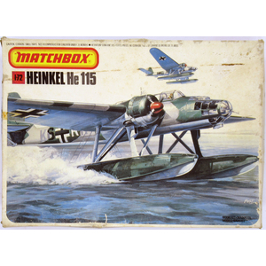 PRE-OWNED - Matchbox - Heinkel He 115 1:72 Scale Model Plastic Kit #PO-MATPK401