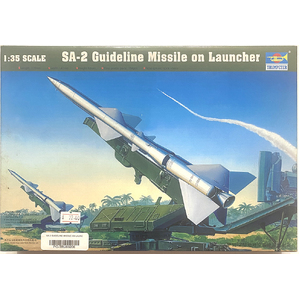 PRE-OWNED - Tumpeter 00206 - SA-2 Guideline Missile on Launcher 1:35 Scale Model Plastic Kit