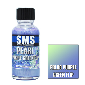 SMS PRL08 Pearl Acrylic Lacquer Purple Green Flip Paint 30ml