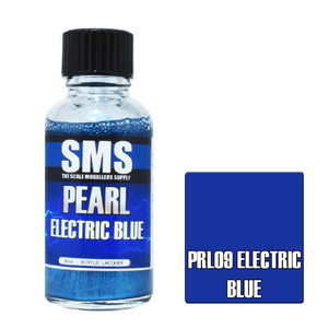 SMS PRL09 Pearl Acrylic Lacquer Electric Blue Paint 30ml