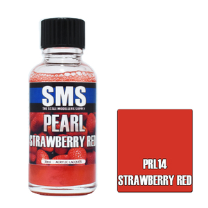 SMS PRL14 Pearl Acrylic Lacquer Strawberry Red Paint 30ml