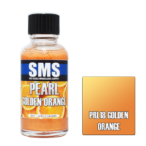 SMS PRL18 Pearl Acrylic Lacquer Golden Orange Paint  30ml
