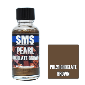 SMS PRL21 Pearl Acrylic Lacquer Chocolate Brown Paint 30ml