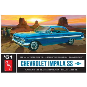 AMT 1013 1961 Chevy Impala SS 1:25 Scale Model Car