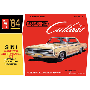 AMT 1066 1964 Olds Cutlass 442 Hardtop 1/25 Scale Model Plastic Kit