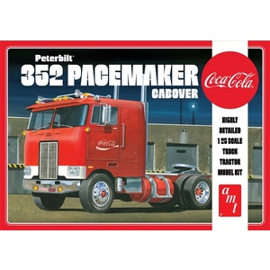 AMT 1090 Peterbilt 352 Pacemaker Cabover (Coca Cola) 1:25 Scale Model Kit 