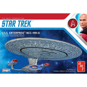 AMT 1126 Star Trek Enterprise D Snap Together Model Kit 1:2500 Scale