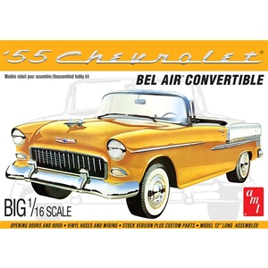 AMT 1134 1955 Chevy Bel Air Convertible 1/16 Scale Model Kit