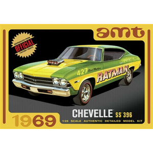 AMT 1138 1969 Chevy Chevelle Hardtop 1:25 Scale Model