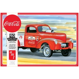 AMT 1145 1940 Willys Pickup Gasser, Coca Cola 2T 1:25 Model Kit