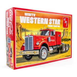 AMT 1160 White Western Star Semi Tractor (Coca Cola) 1:25 Scale Model Kit