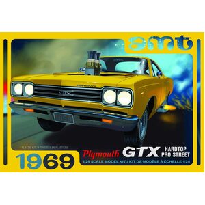 AMT 1180 1969 Plymouth GTX Hardtop Pro Street 2T 1:25 Scale Model Kit