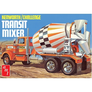 AMT 1215 Kenworth, Challenge Transit Cement Mixer 1:25 Scale Model Plastic Kit