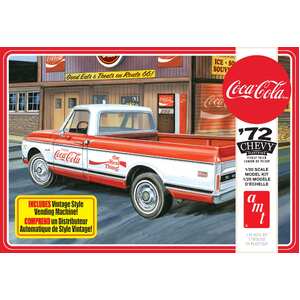 AMT 1231 1972 Chevy Pickup w/ Vending Machine & Crates (Coca-Cola) 1/25 Scale Plastic Model Kit