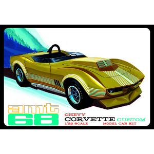 AMT 1236 1968 Chevy Corvette Custom 1/25 Scale Model Plastic Kit