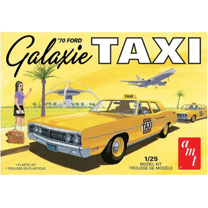 AMT 1243 1970 Ford Galaxie Taxi 1/25 Scale Model Plastic Kit