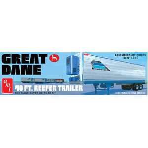 AMT 1249 Great Dane 40' Reefer Trailer 1:25 Scale Model Plastic Kit