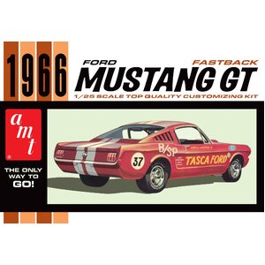 AMT 1305 1966 Ford Mustang Fastback 2+2 1:25 Scale Model Plastic Kit