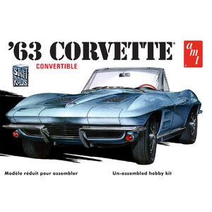 AMT 1335 1963 Chevy Corvette Convertible 1:25 Scale Model Plastic Kit