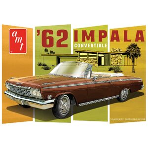 AMT 1355 1962 Chevy Impala Convertible 1/25 Scale Model Plastic Kit