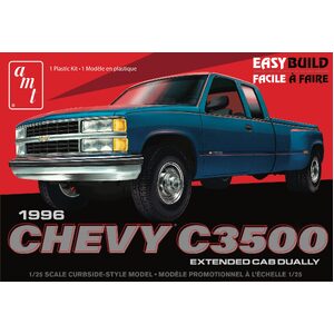 AMT 1409 1996 Chevrolet C-3500 Dually Pickup Easy Build 1/25 Scale Model Plastic Kit