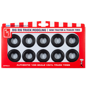 AMTPP023  BIG RIG Truck Tire Parts Pack 1:25 Scale