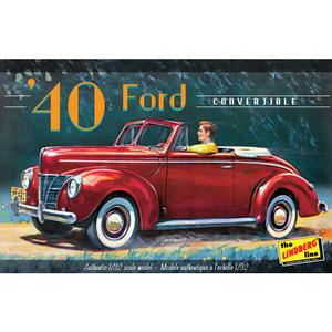 Lindberg 119 1940 Ford Convertible HL119/12 1:32 Scale Model