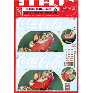 AMT MKA035 Vintage Coca-Cola Santa Clause Big Rig Graphic Decals 1:25 Scale