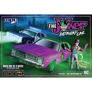 MPC Batman The Joker Getaway Car 1978 Dodge Monaco w/ Figure 1/25 MPC890