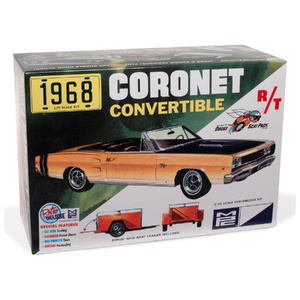 MPC 978 1968 Dodge Coronet R/T Convertible with Trailer 1/25 Scale Plastic Model Kit