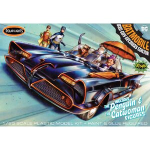 Polar Lights 998 Classic TV Show Batmobile Bad Guy Getaway Edition 1/25 Scale Model Plastic Kit