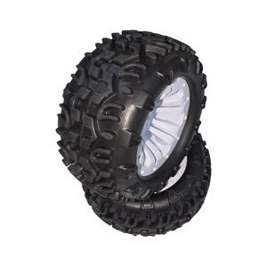 River Hobby RH-10138W MT Wheel & Tyre Pair White (FTX-6310W)