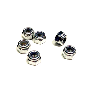 River Hobby 5103 Nylon Lock Nut M4, 6pcs (FASTM4)