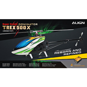 RH50E17XW  T-REX 500X Super Combo RC Helicopter 