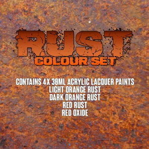 SMS SET25 Rust Colour Set 4x 30ml Acrylic Lacquer Paints