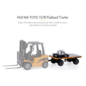 HUINA #1578 Alloy Flatbed Trailer For HUINA 1577 Forklift