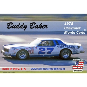 Salvinos J R  Buddy Baker  27 1978 Chevrolet Monte Carlo 1:25 Scale Model  BBMC1978O