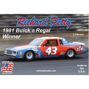 Salvinos JR Richard Petty 1981 Winner Buick?Regal 1/24 Scale Model Car RPB1981D