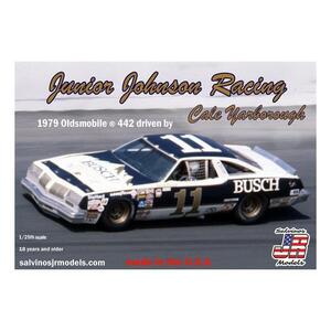 Salvinos J R Junior Johnson Racing No.11 Olds 1979 Olds 442 1/25 Scale Model Kit SJR-10752